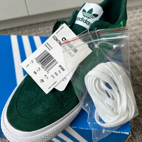 Adidas Originals Continental Vulc Sneaker Green Suede size men’s 8 / women’s 10 - Picture 9 of 9